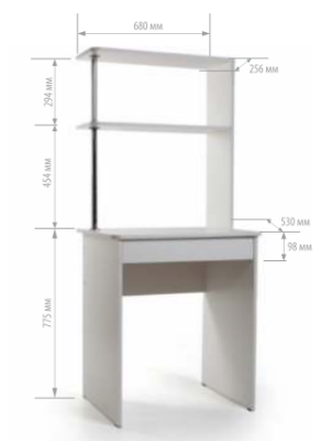 Мини компьютерные столы с надстройкой
